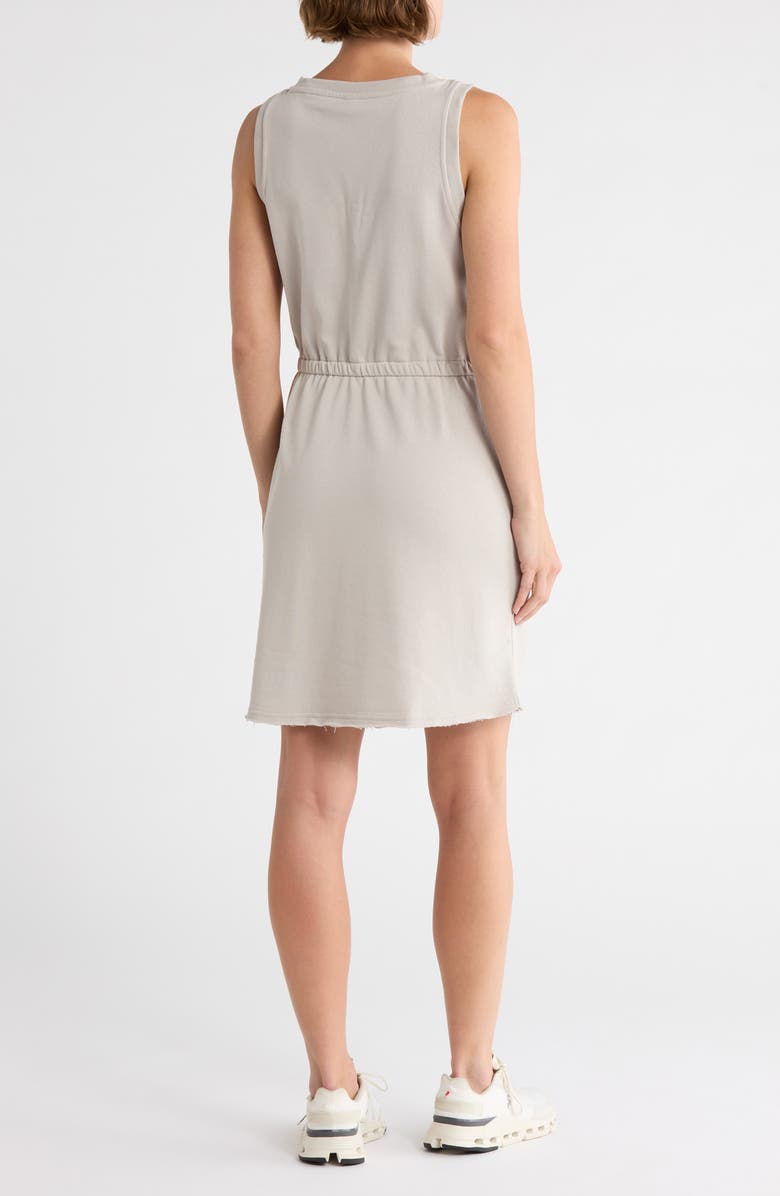YOGALICIOUS Rosannah Washed Terry Raw Edge Tank Dress, Alternate, color, Shadow Rock