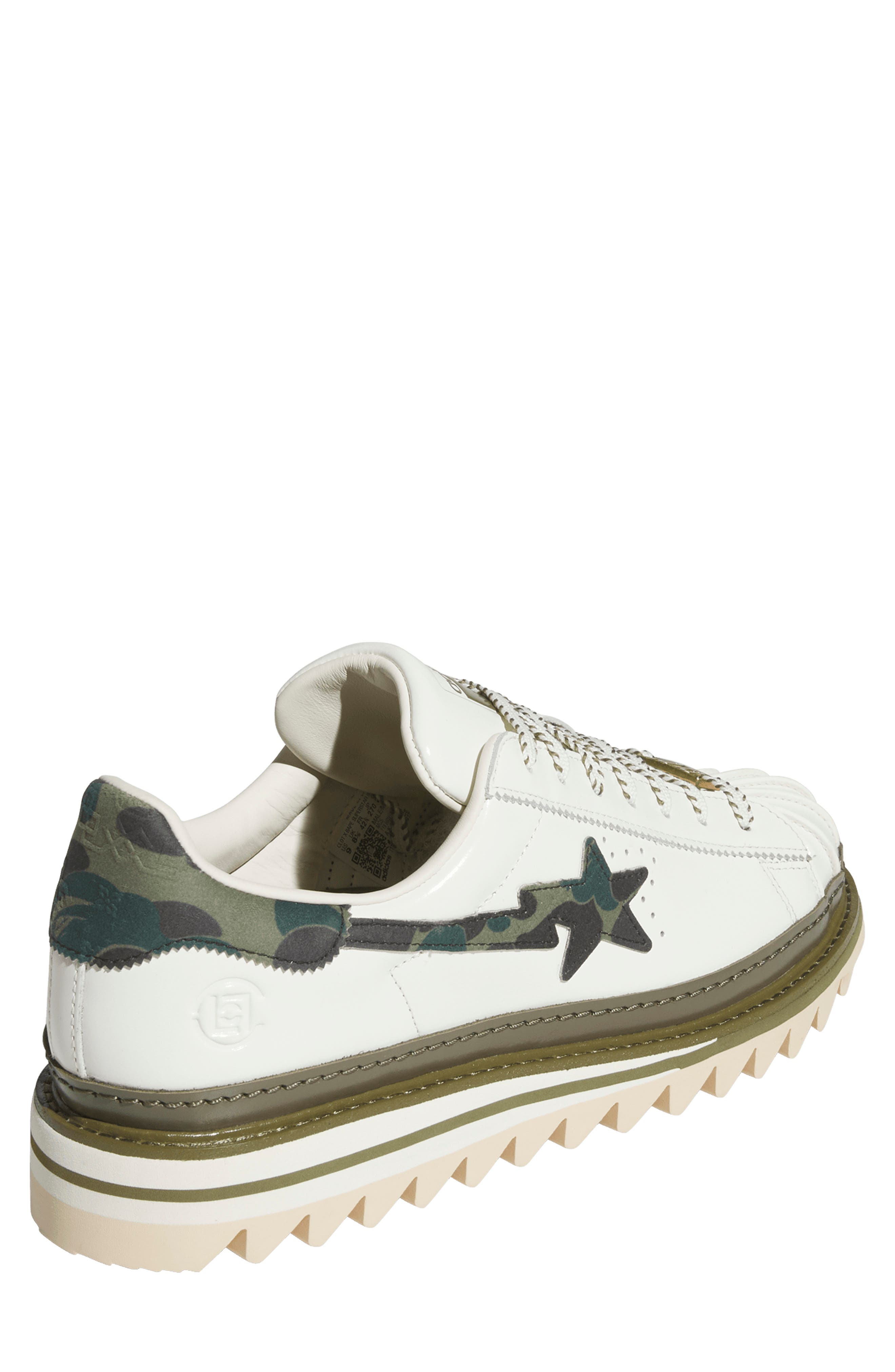 CLOT x BAPE Superstar Sneaker, Alternate, color, OFF WHITE