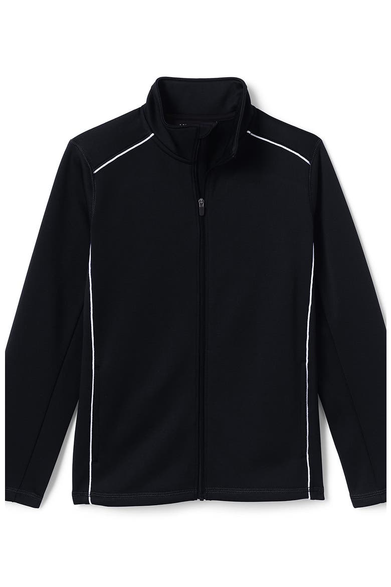 School Uniform Kids Active Track Jacket, Main, color, Black