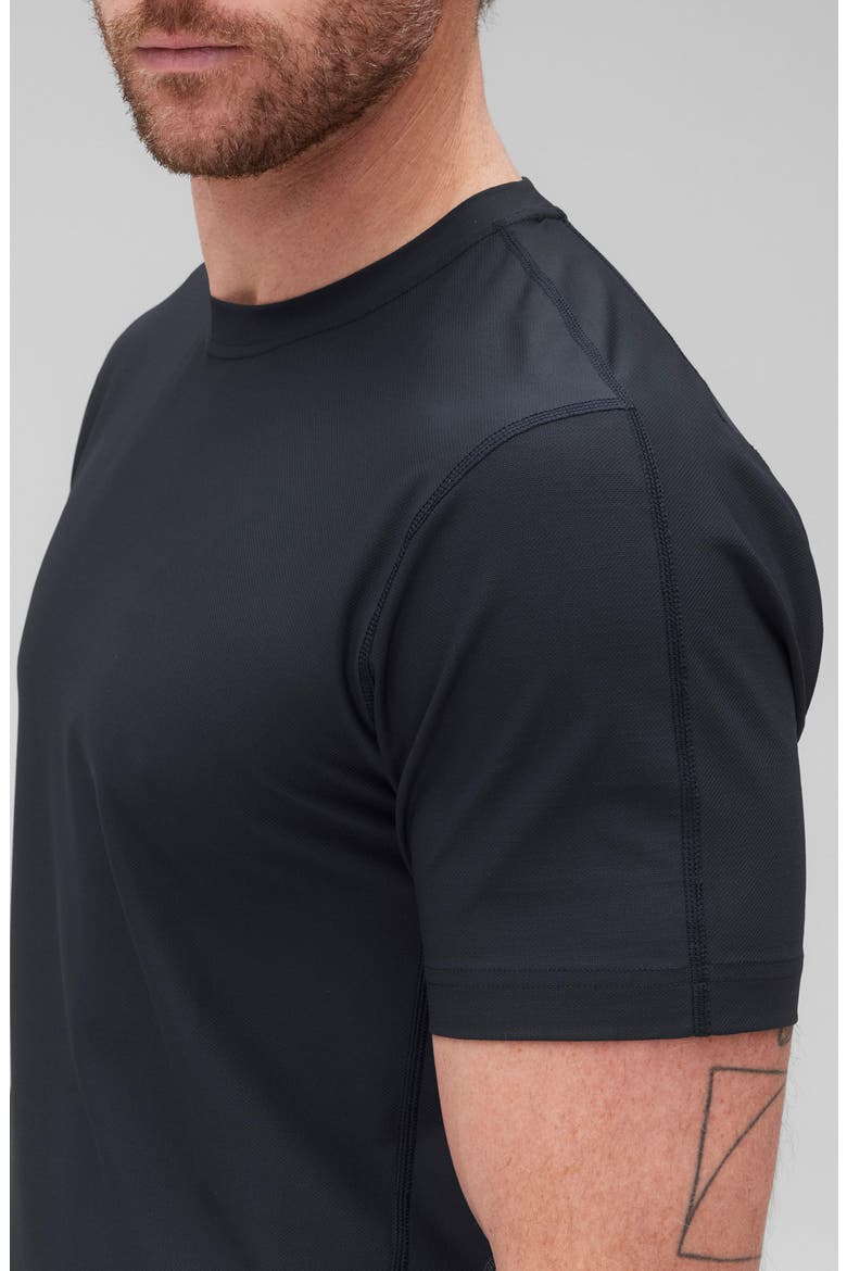 Playoff Tech Piqué T-Shirt, Alternate, color, NAVY