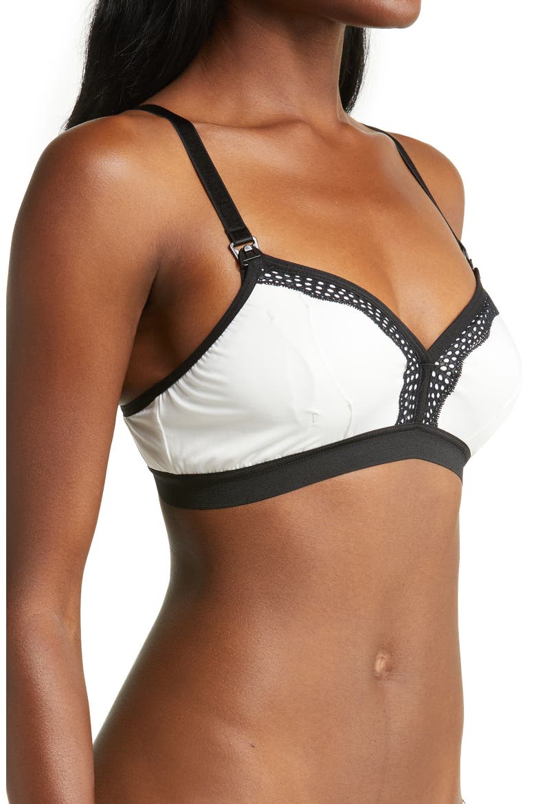 Rose 2.0 Wireless Nursing & Hands-Free Pumping Bra, Alternate, color, WHITE