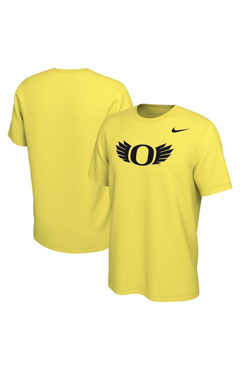 Nike Men's Nike Yellow Oregon Ducks Wings T-Shirt, Alternate, color, 