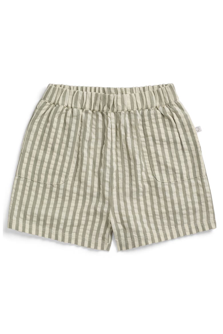Stripe Seersucker Shorts, Main, color, Grey stripe