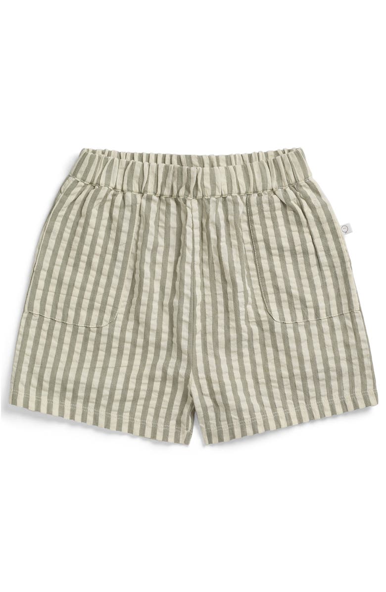 MORI Stripe Seersucker Shorts, Main, color, Grey Stripe