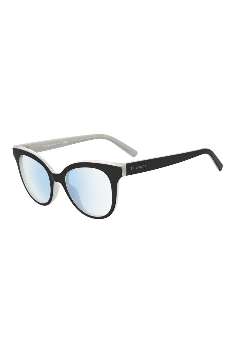 everlee 50mm blue light blocking reading glasses, Alternate, color, BLACK BEIGE/ DEMO LENS