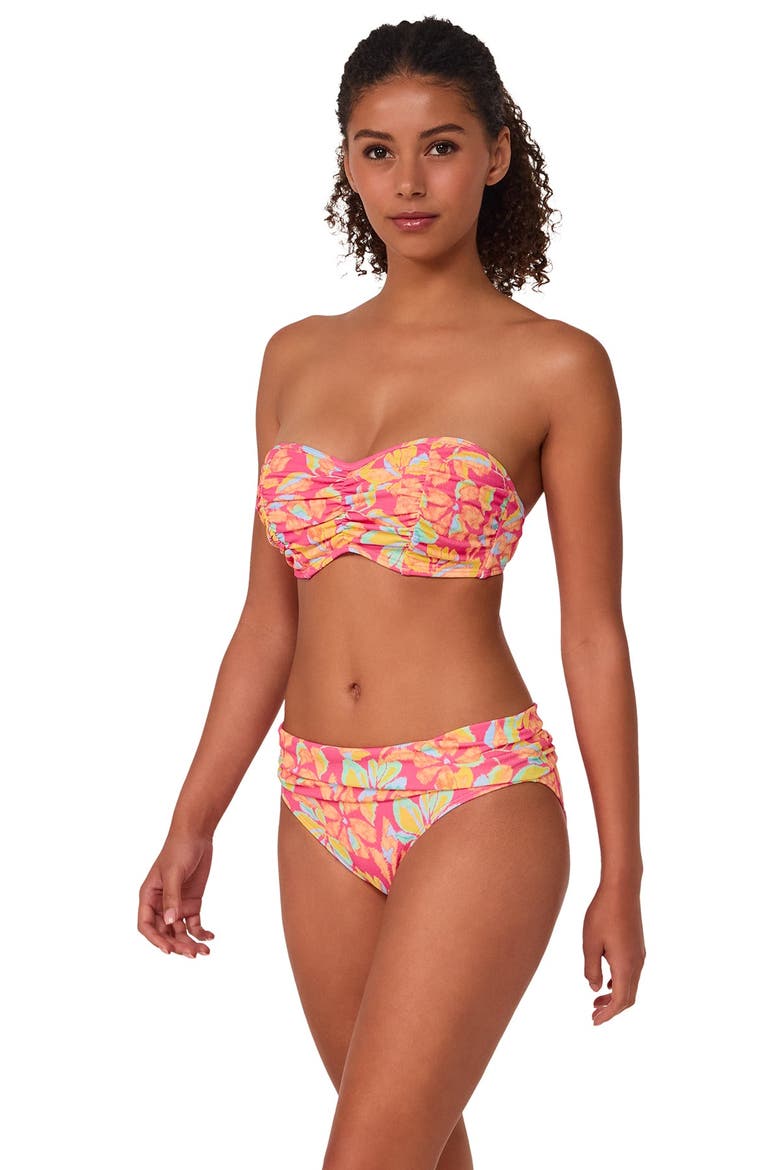 Loretta Bandeau Bikini Swimsuit Top - DD Cup, Alternate, color, Magic Hour Crepe