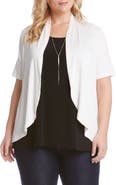 Karen Kane 'Sophie' Short Sleeve Open Front Jersey Cardigan