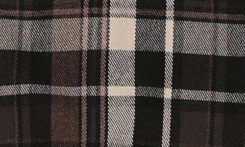 Maniere Manière Plaid Top & Joggers Set In Black