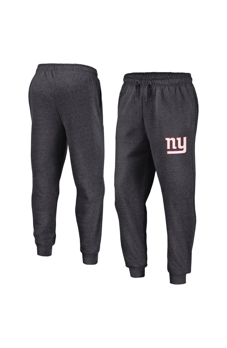 FANATICS Men's Fanatics Heather Charcoal New York Giants Boost Fleece Joggers, Main, color,