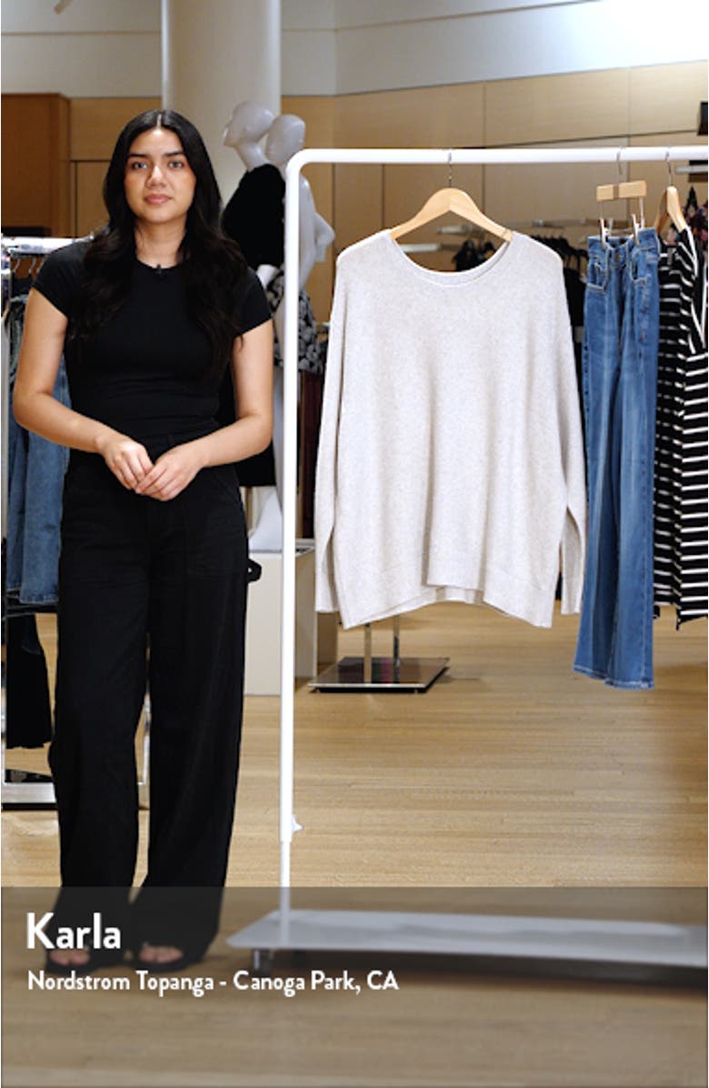 Crewneck Organic Cotton & Recycled Cashmere Sweater, sales video thumbnail