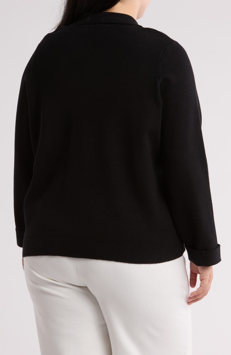 T Tahari Crop Sweater Jacket, Alternate, color, 