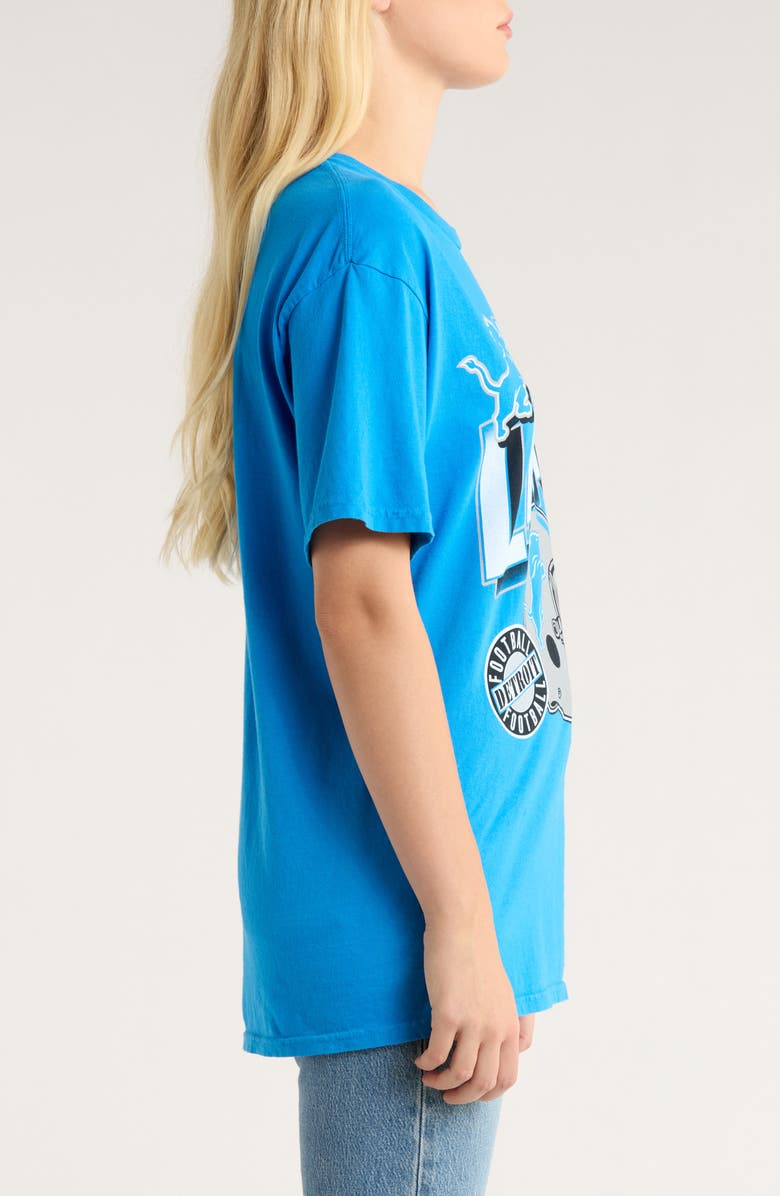 Junk Food Lions Checkdown Graphic T-Shirt, Alternate, color, Lions Blue