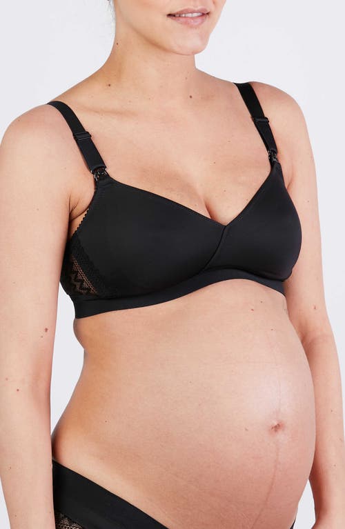 Cache Coeur Serena Maternity And Nursing Bra In Black