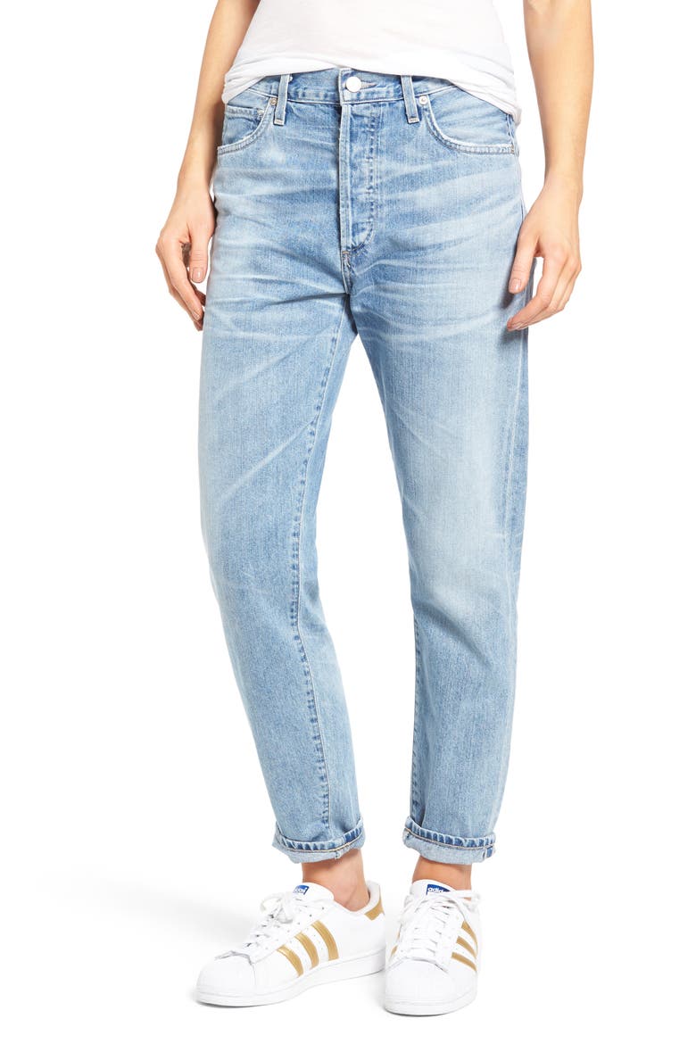 Liya High Waist Jeans, Main, color, SUNDAY MORNING