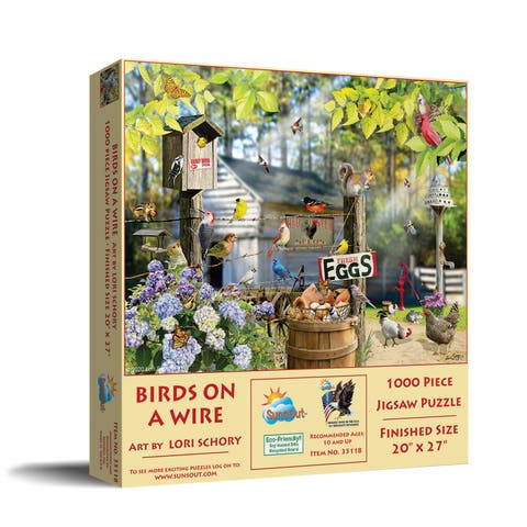 Birds on a Wire 1000 piece Jigsaw Puzzle for Adults