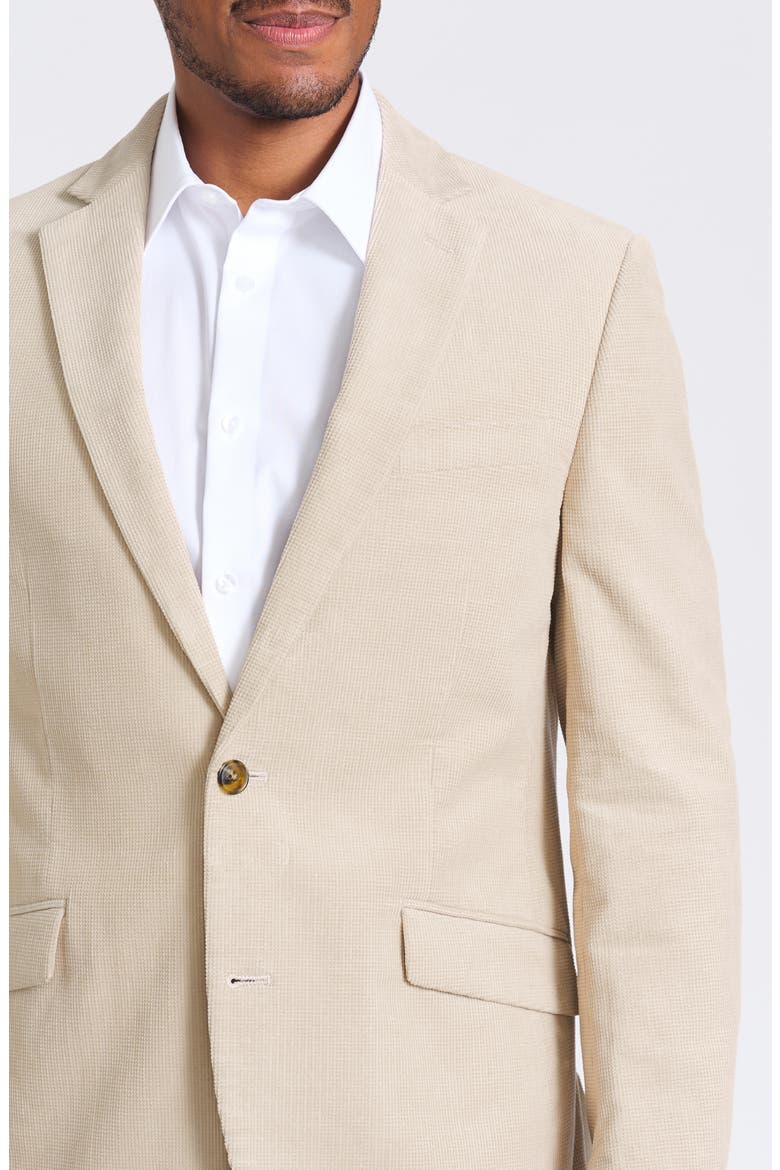 Tan Waffle Corduroy Blazer, Alternate, color, TAN