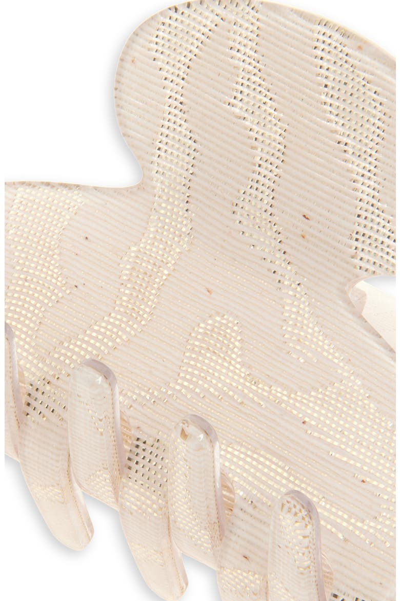 Small Couture Jaw Clip, Alternate, color, METALLIC GOLD ZEBRA