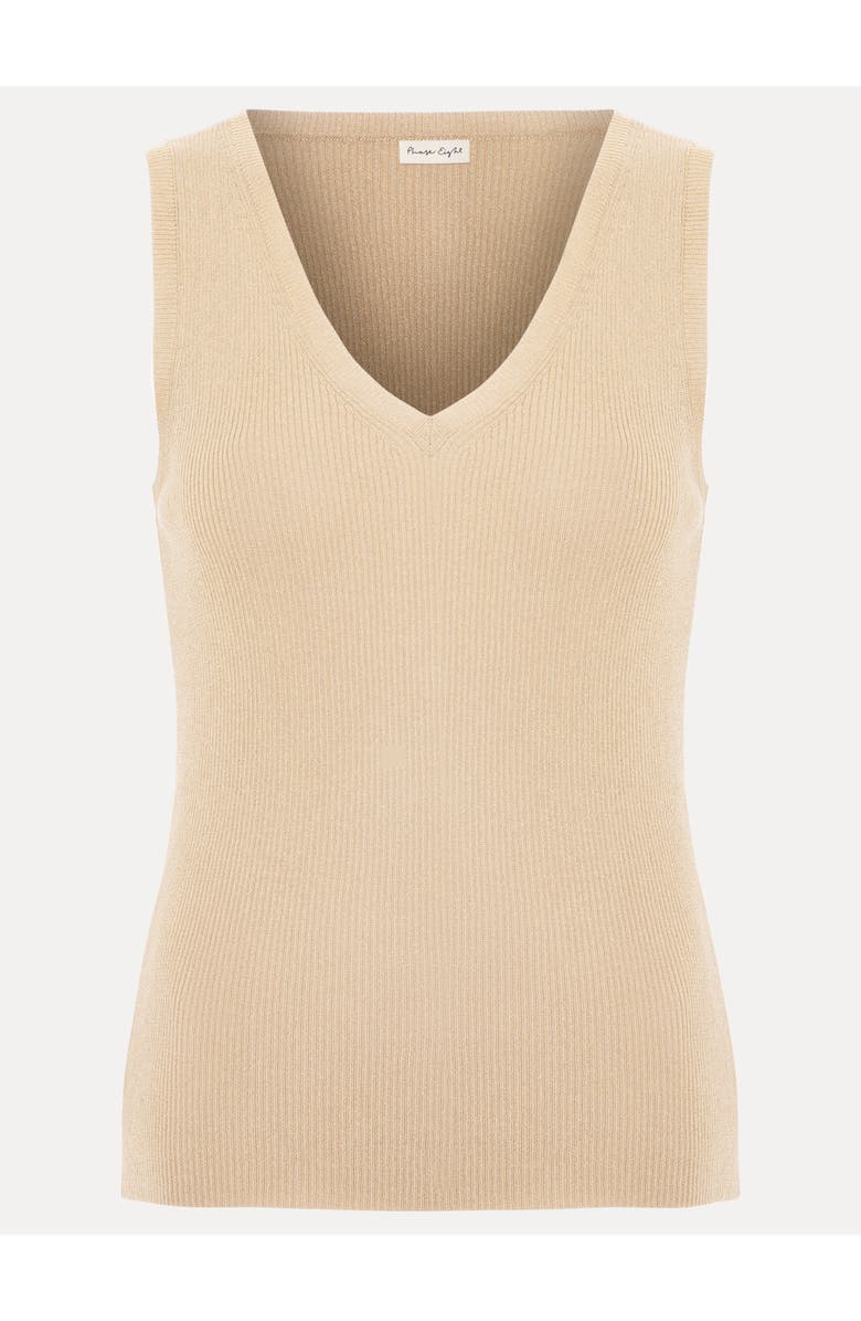 Phase Eight Mila V-neck Vest, Alternate, color, Gold