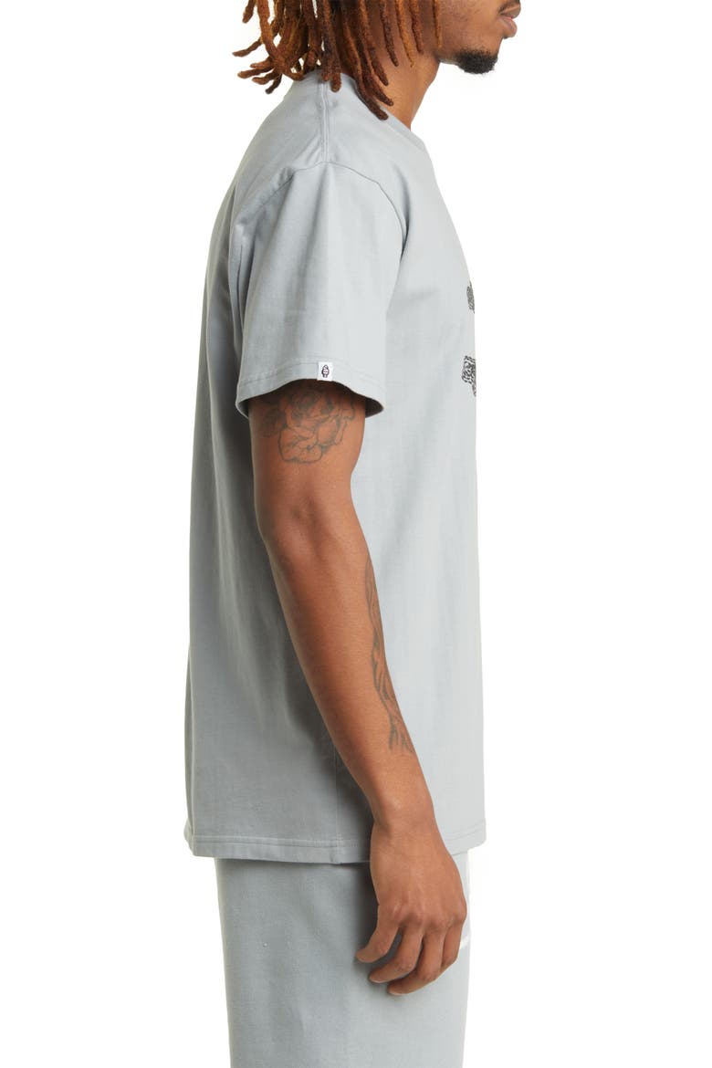 Cherry Face Embroidered T-Shirt, Alternate, color, QUARRY