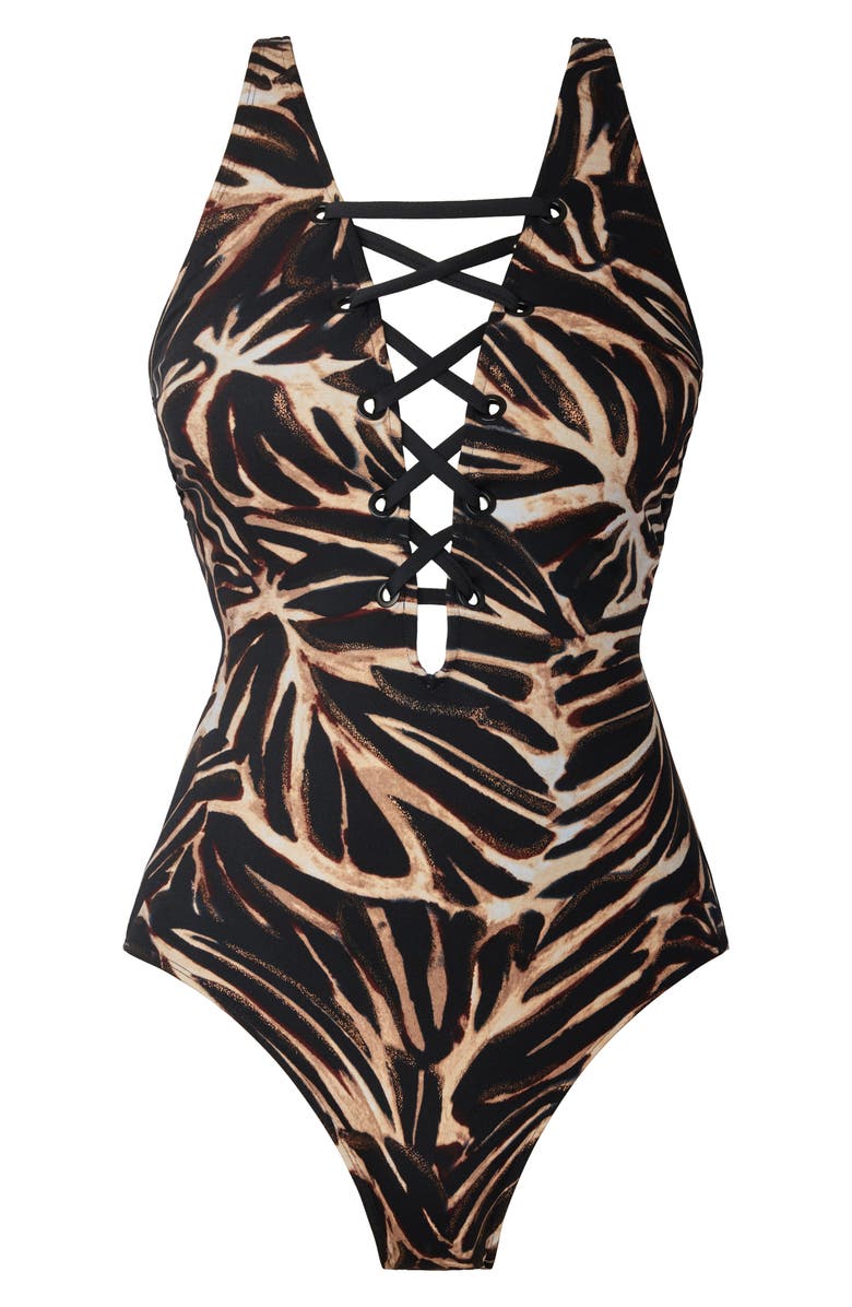Magicsuit<sup>®</sup> Steffi Metallic Desert Mirage One-Piece Swimsuit, Alternate, color, 