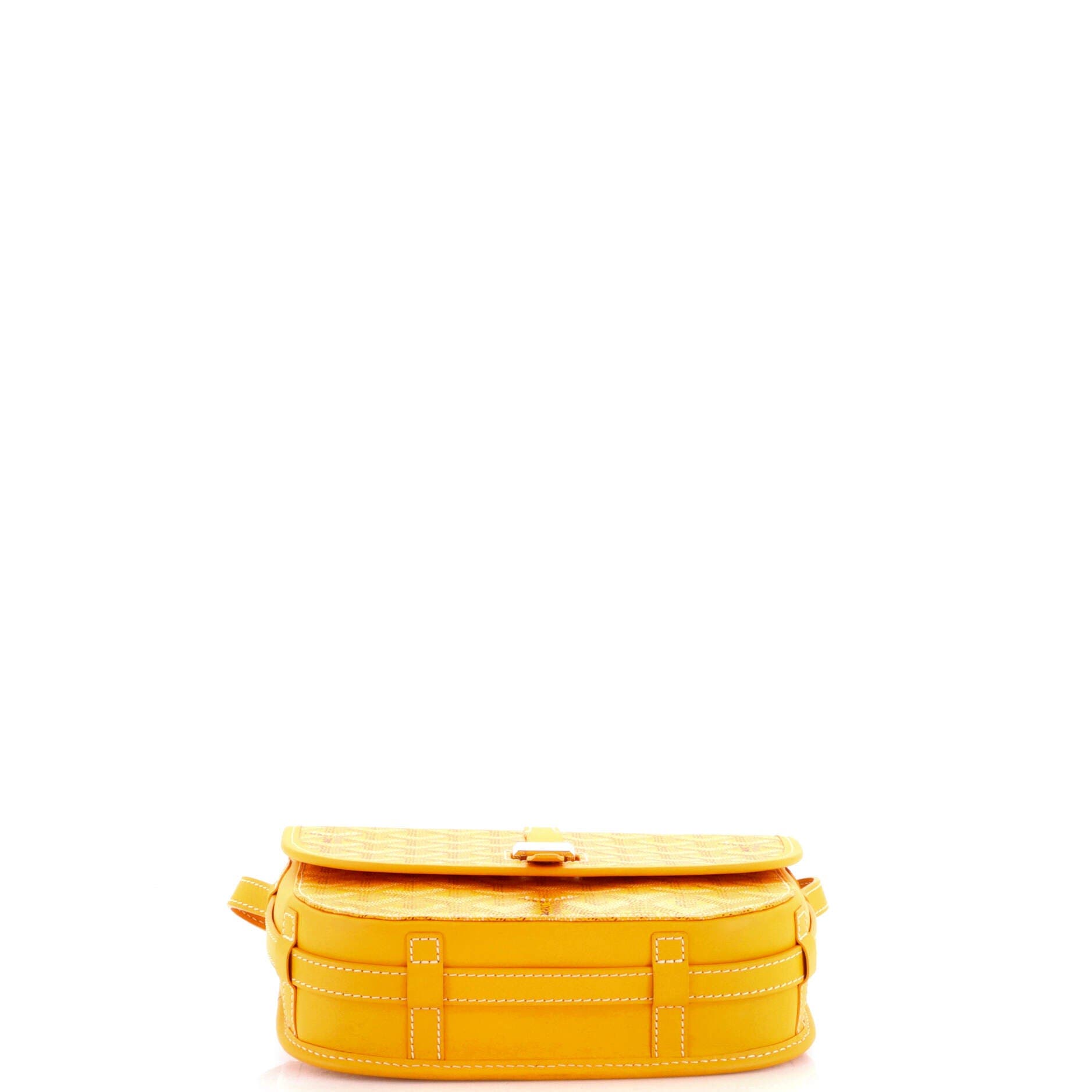 Pre-Owned Goyard Belvedere II Messenger Bag Coated Canvas PM, Alternate, color, Yellow