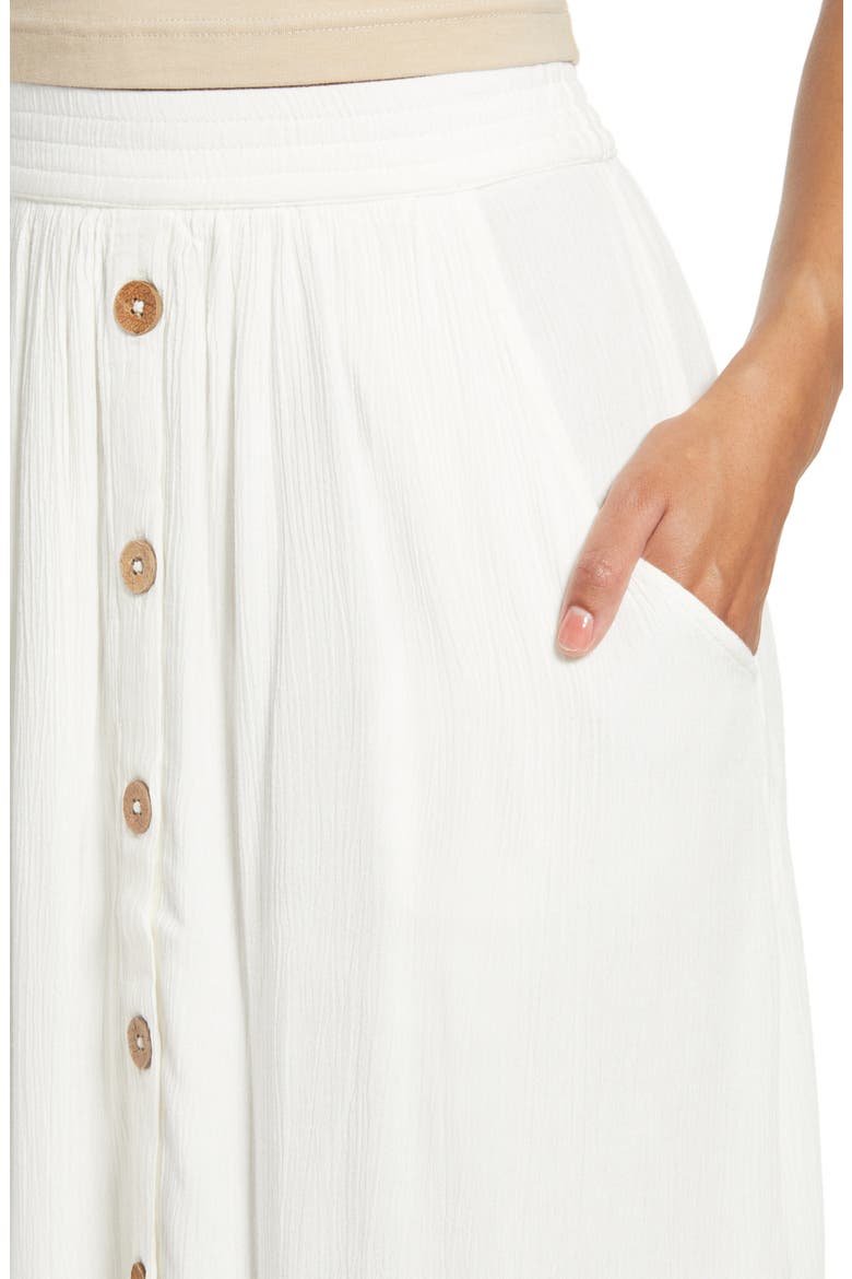 Classic Surf Gauze Skirt, Alternate, color, BONE
