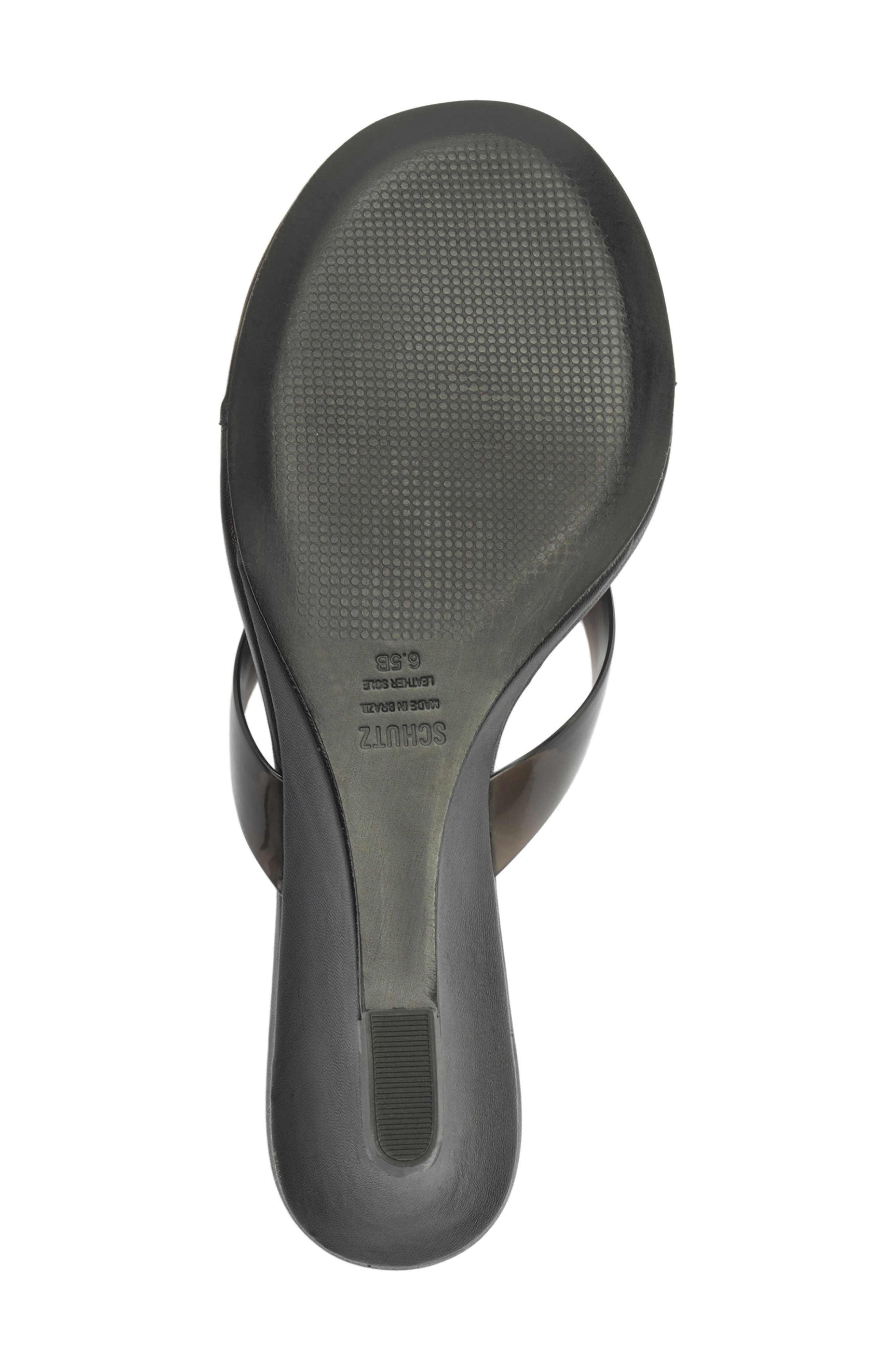 Schutz Roslyn Wedge Sandal, Alternate, color, Black