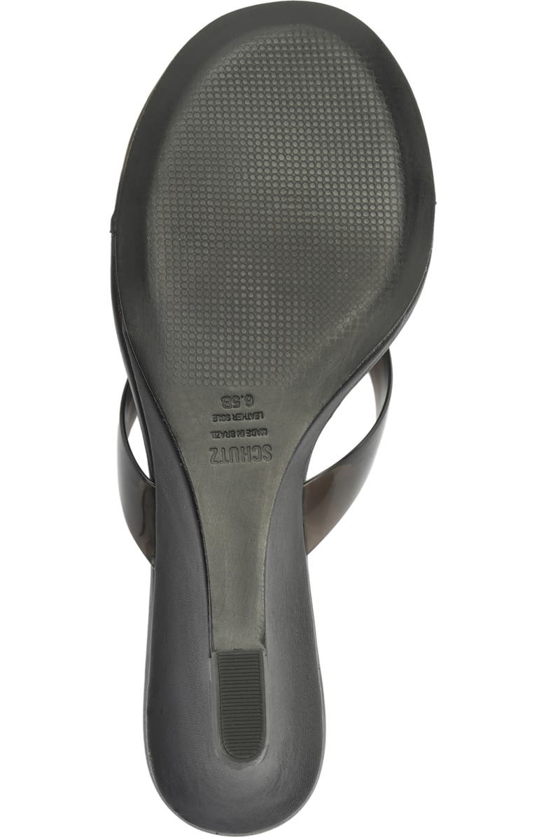 Schutz Roslyn Wedge Sandal, Alternate, color, Black