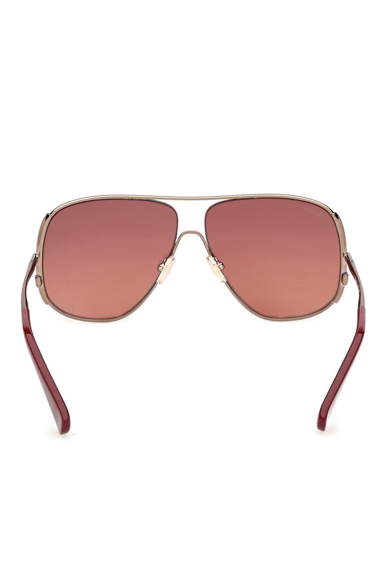 60mm Pilot Sunglasses, Alternate, color, COPPER / WINE / GRADIENT OPIUM