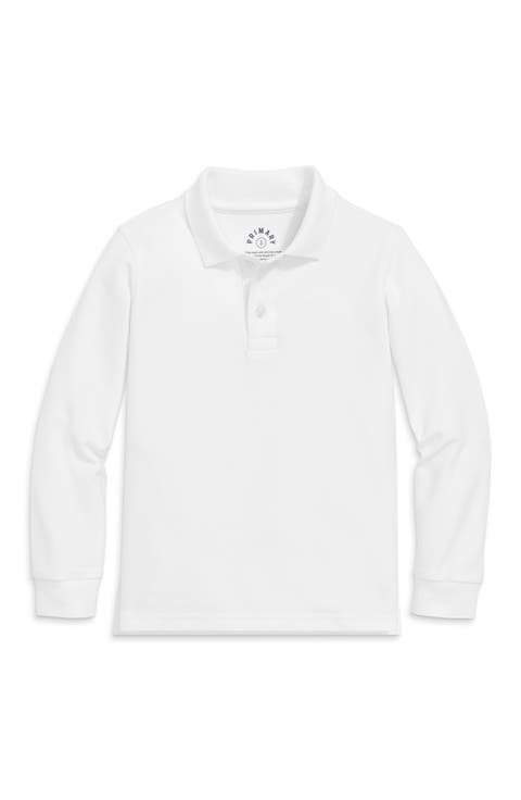Long Sleeve Pique Polo (Toddler, Little Kid, & Big Kid)
