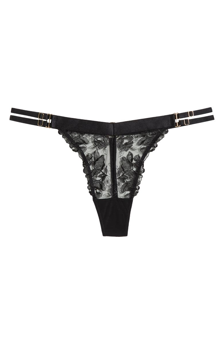 KILO BRAVA Lace G-String, Alternate, color, Black