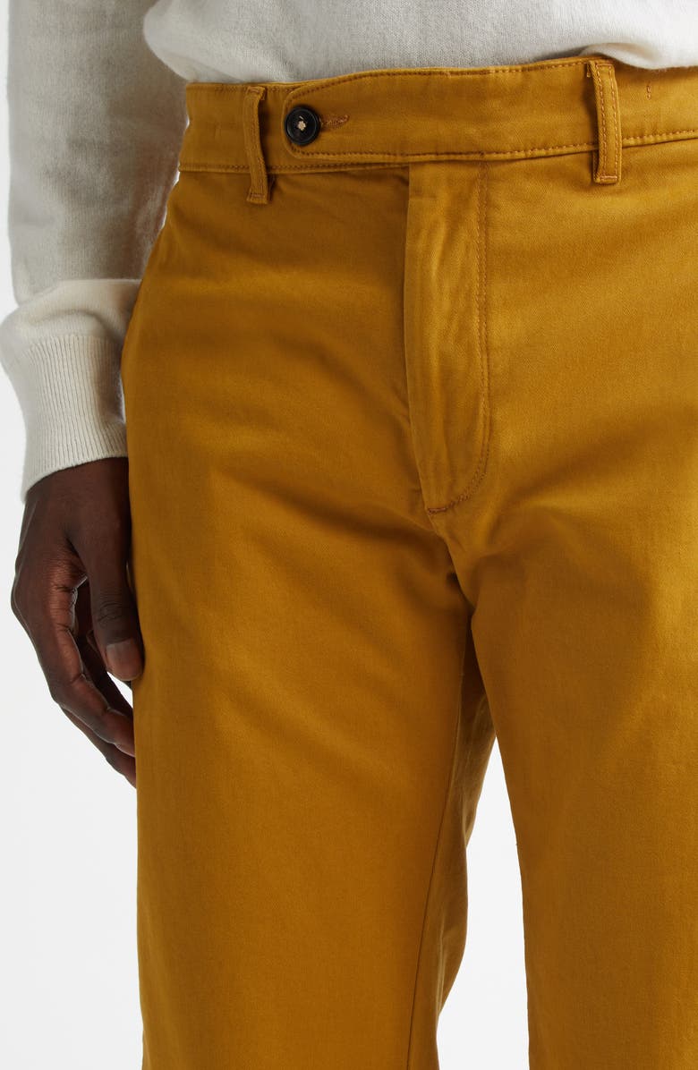 Massimo Alba Winch2 Gabardine Trousers, Alternate, color, Mustard