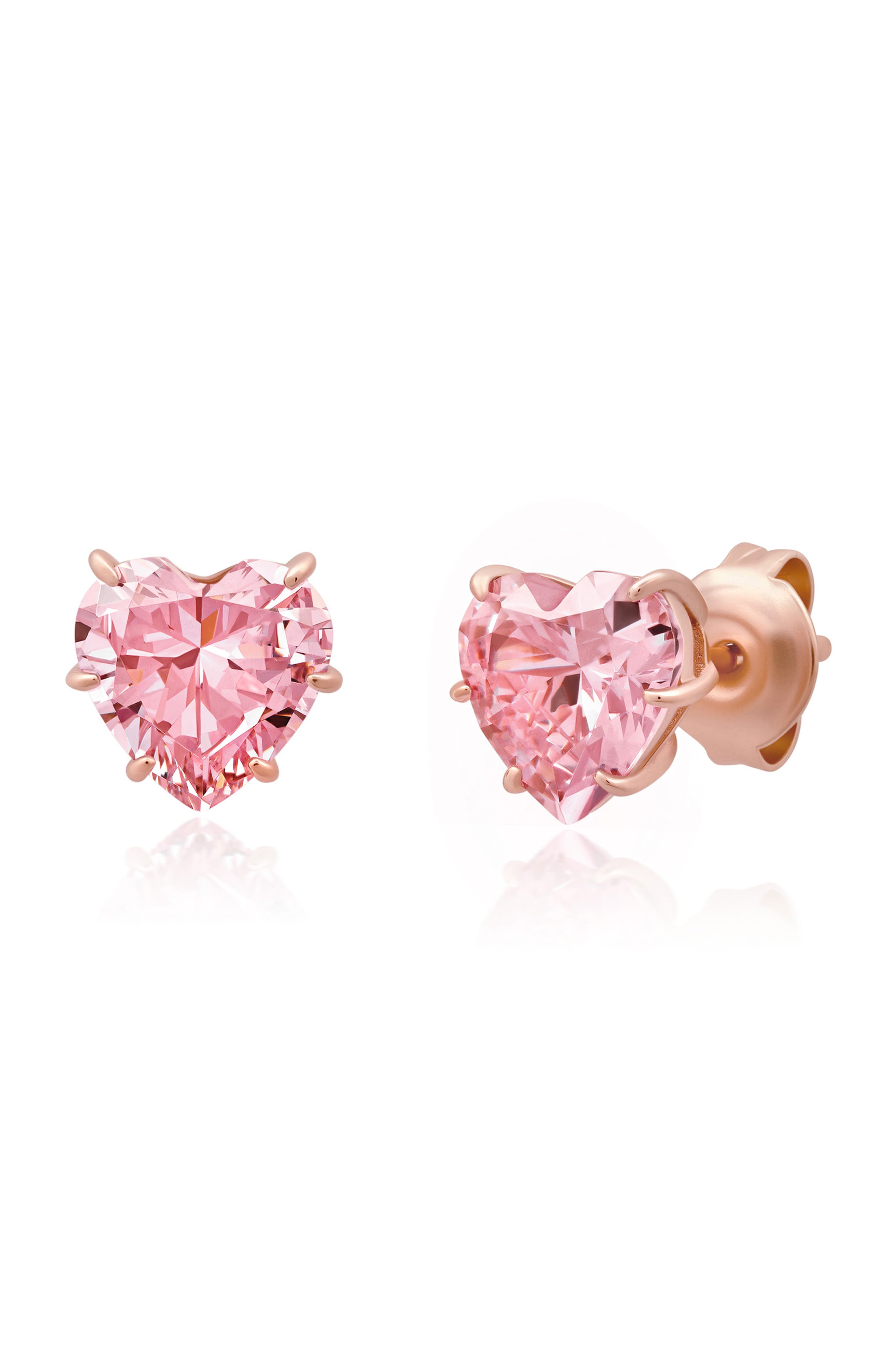 selected 18KT ROSE GOLD/ CLEAR STONE