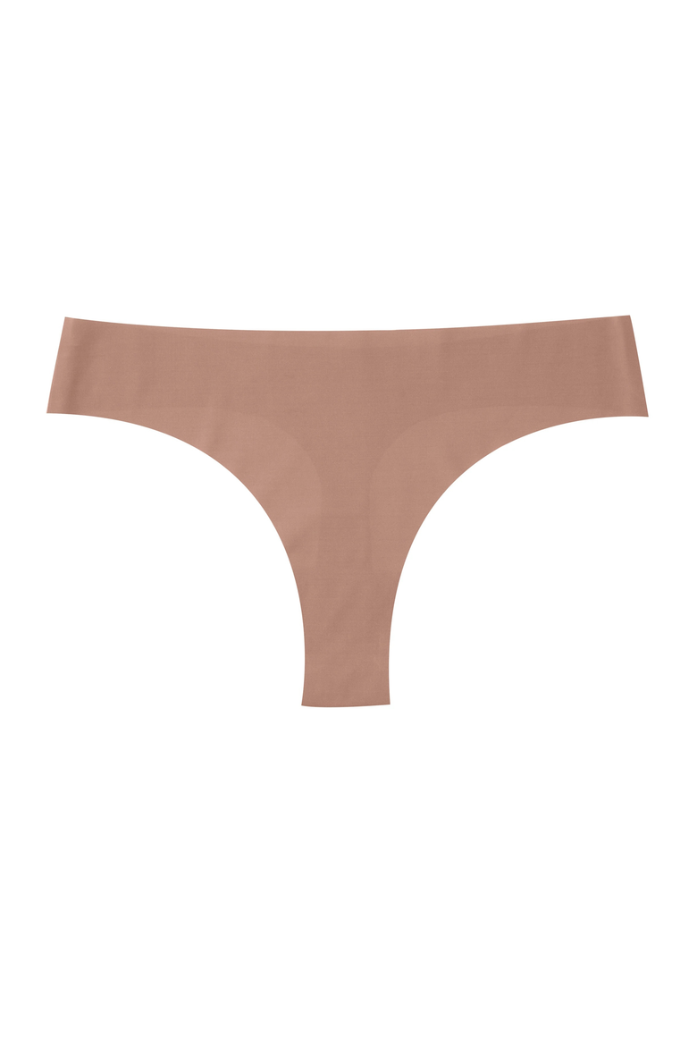Soft Seamless Thongs, Main, color, Toffee