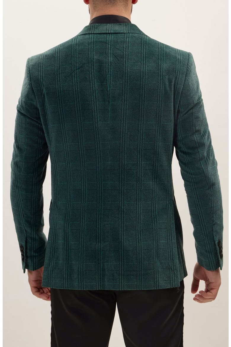 Prince of Whales Tuxedo Jacket, Alternate, color, GREEN