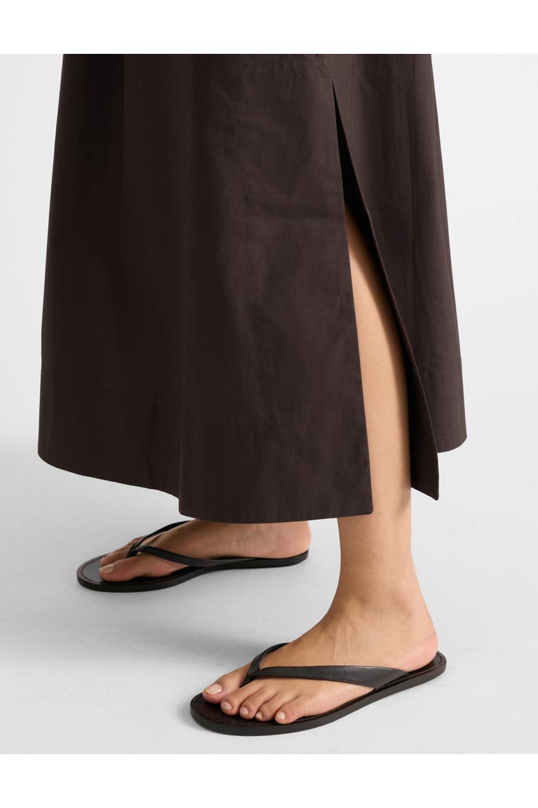 Cotton Full Skirt, Alternate, color, Chocolate
