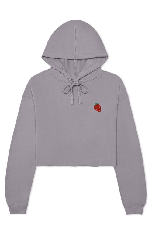 DALIX DALIX STRAWBERRY CROPPED FLEECE HOODIE 