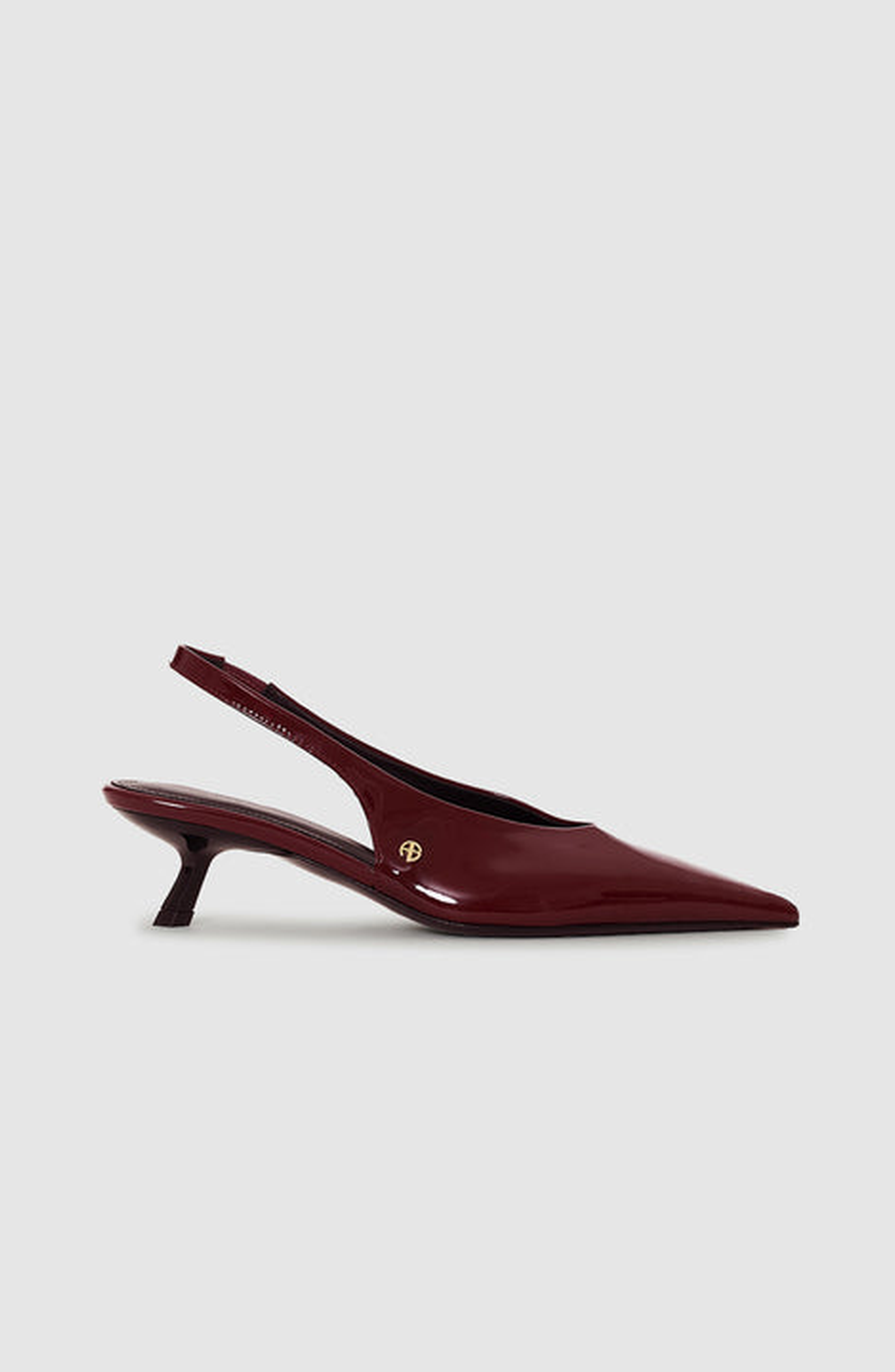 ANINE BING Hilda Slingback Pumps, Alternate, color, Burgundy