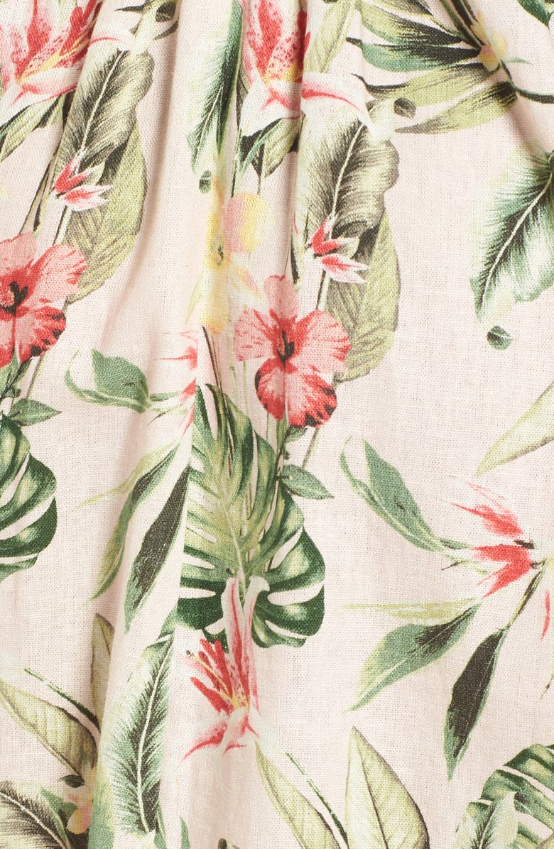 Speechless Tropical Lace Back Minidress, Alternate, color, 