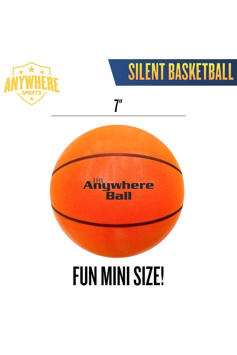 Silent Basketball 7 Inch Mini Size, Alternate, color, Orange