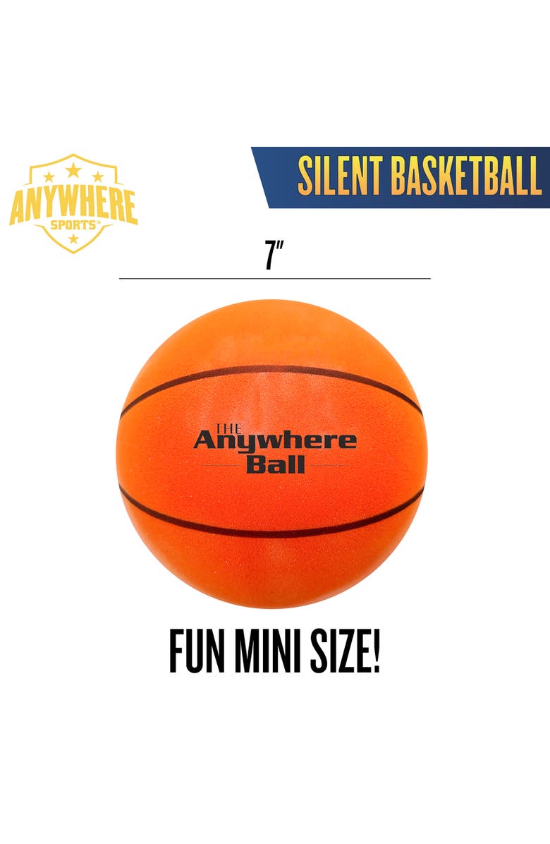 Anywhere Sports Silent Basketball 7 Inch Mini Size, Alternate, color, 