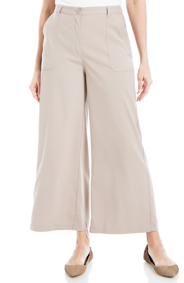 MAX STUDIO Crop Wide Leg Pants, Alternate, color, Cobbstne