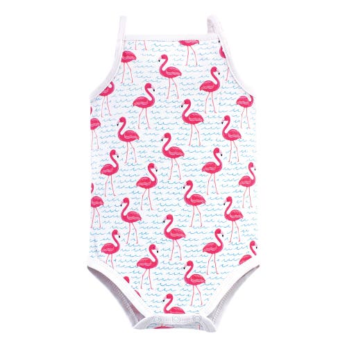 Hudson Baby Soft Cotton Sleeveless Bodysuit In Pink