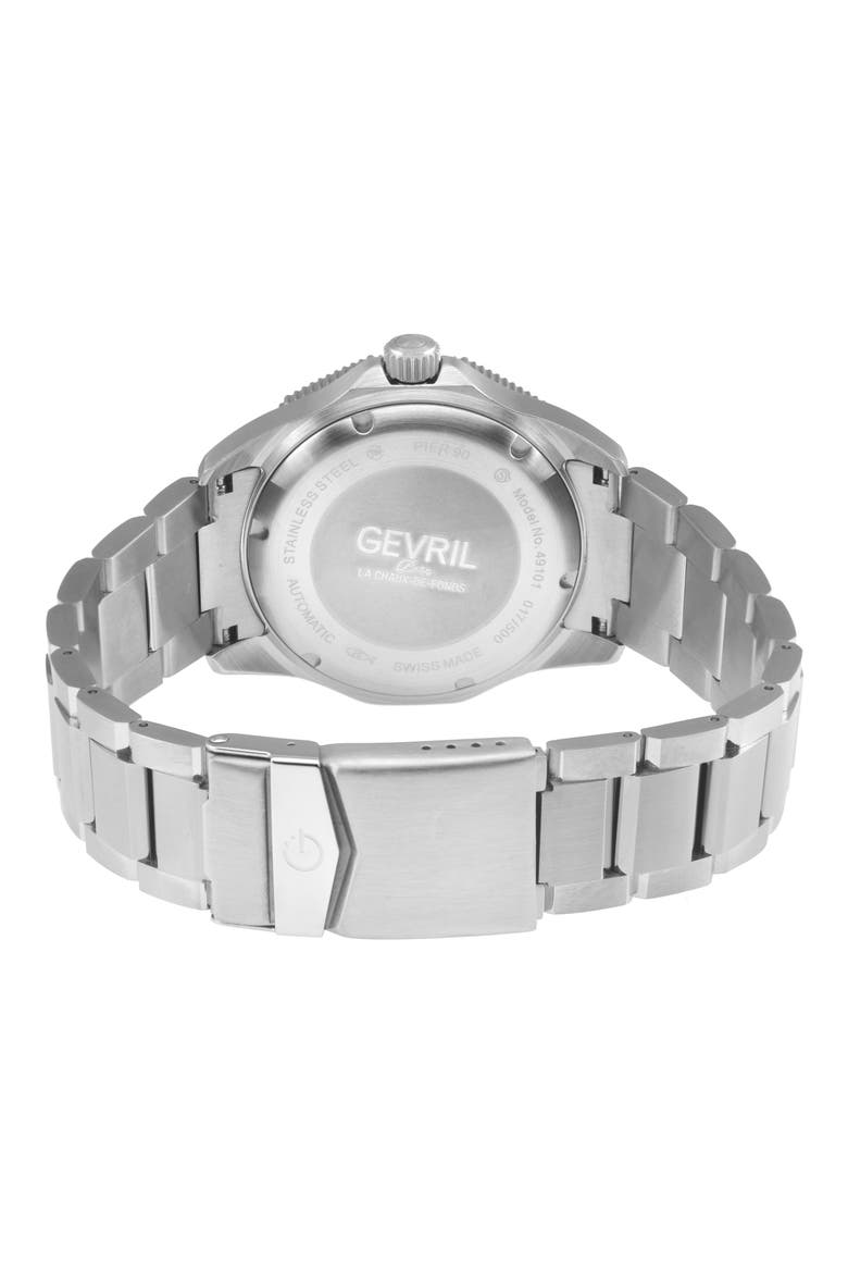 Pier 90 Automatic Bracelet Watch, Alternate, color, SILVER