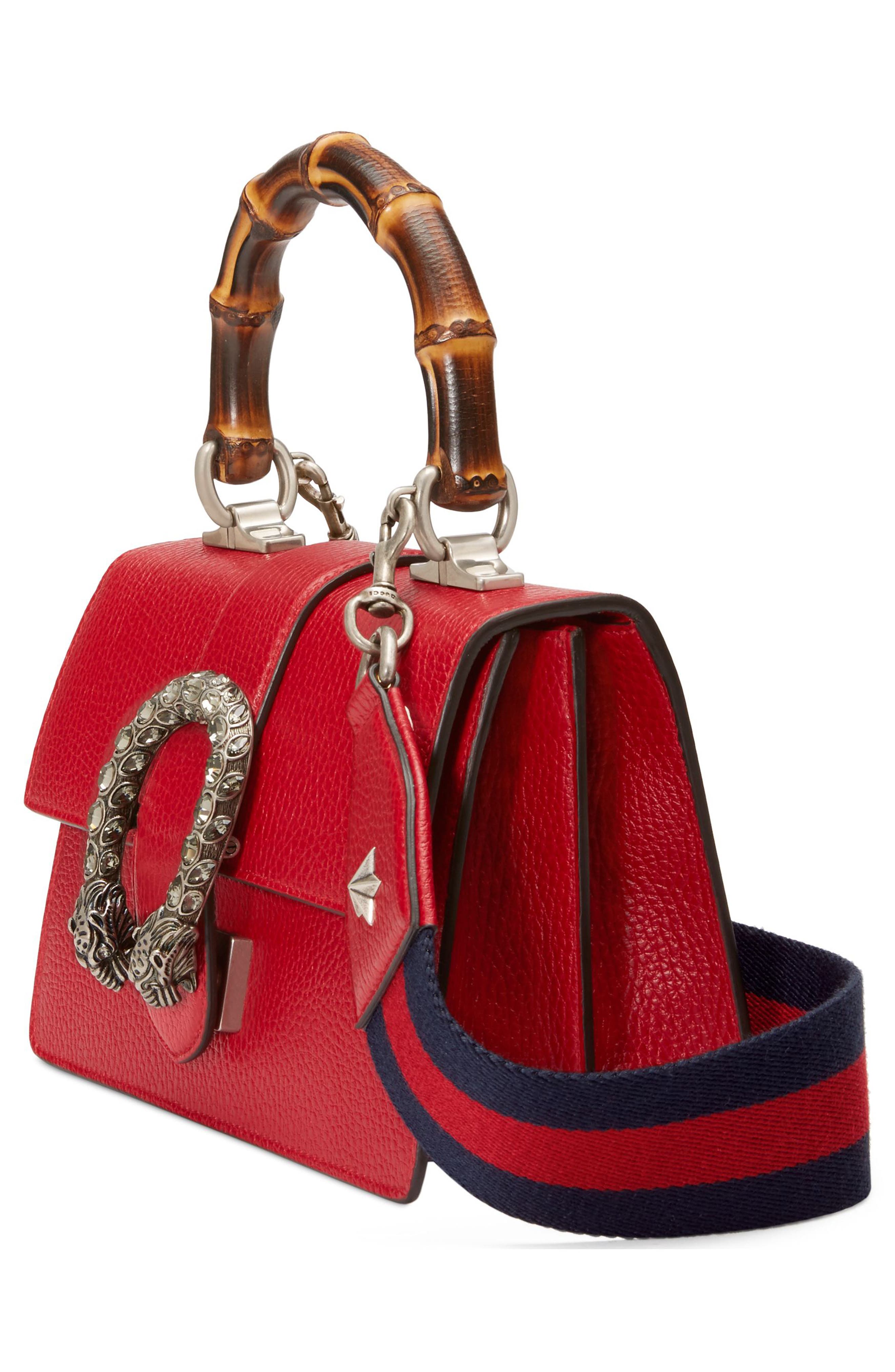Mini Leather Satchel, Alternate, color, RED/ BLUE/ BLACK DIAMOND