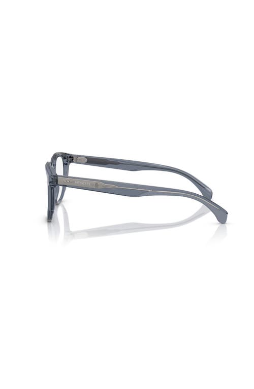 Moncler 50mm Square Optical Glasses In Blue