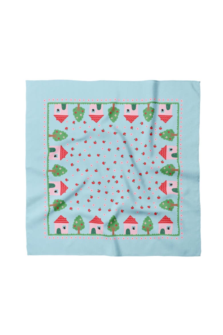 House Cotton Silk Bandana, Main, color, Blue