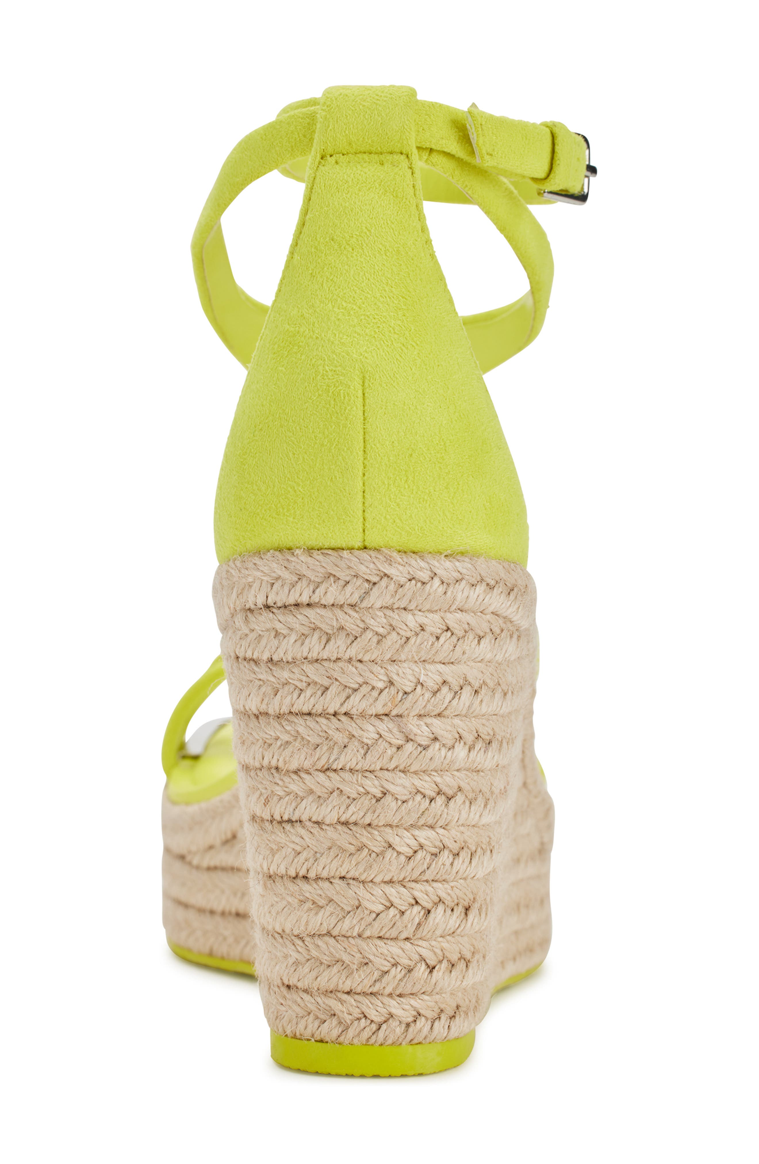 DKNY Maryn Espadrille Platform Wedge Sandal, Alternate, color, Fluo Yellow