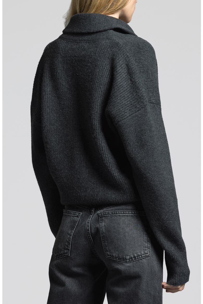 Candice Shawl Collar Cardigan, Alternate, color, EBONY