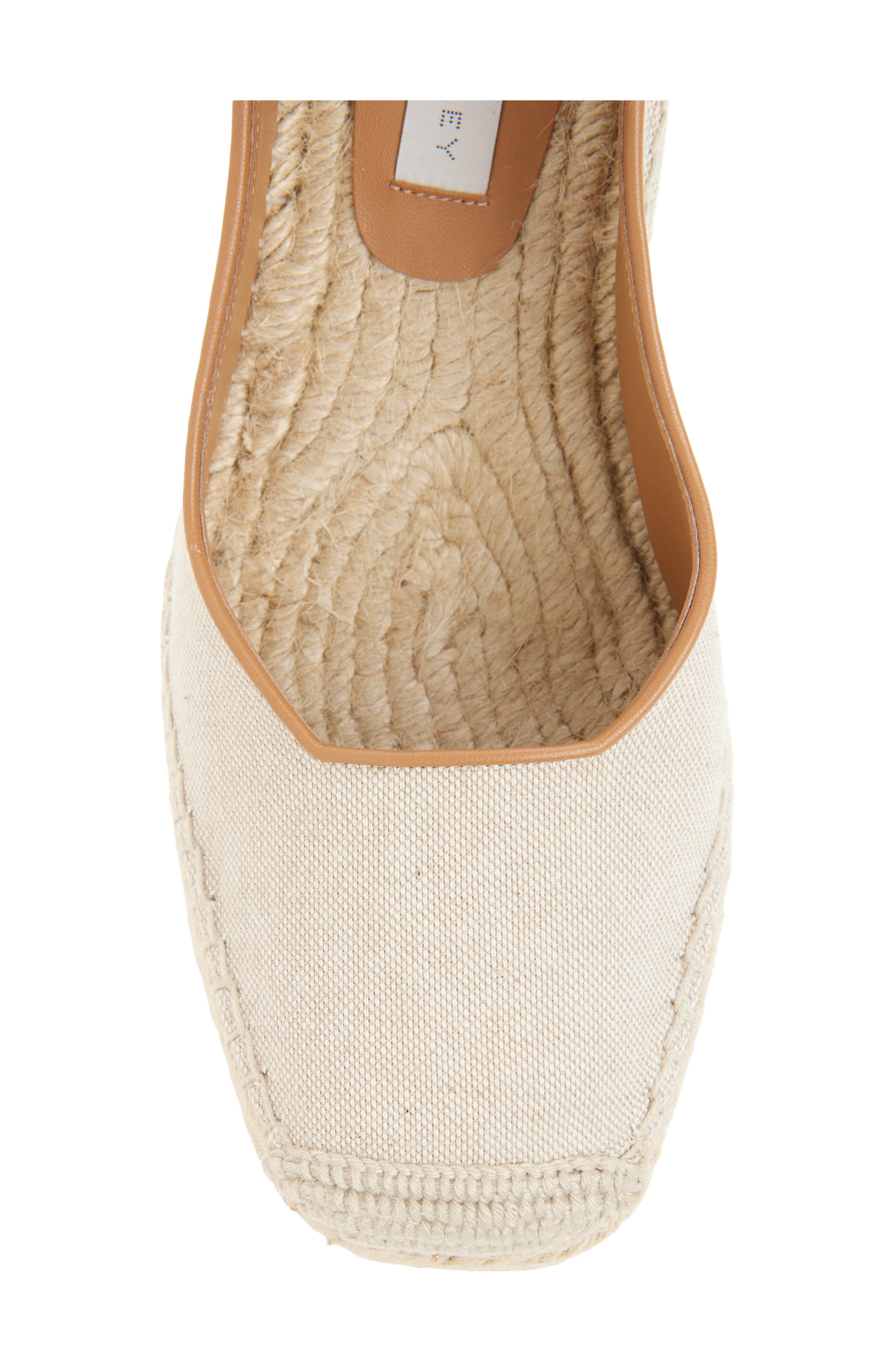 Stella McCartney Gaia Espadrille Wedge Slingback Pump, Alternate, color, Ecru